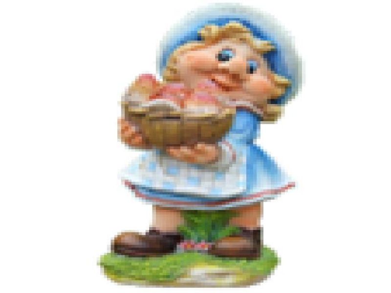 Девочка с корзинкой грибов 20*33см NF201397А-1 Мт