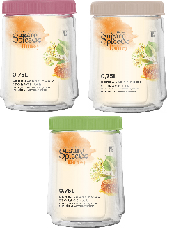 Банка д/сыпучих продуктов 1,6л Sugar&Spice Honey ПР