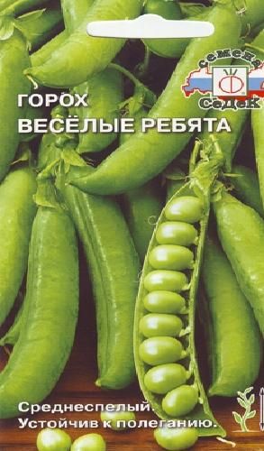 Горох Веселые Ребята лущильный, среднеспелый 6гр Седек/БП