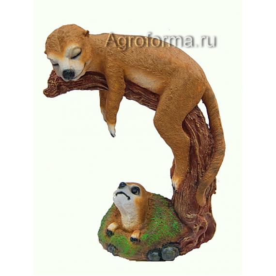 Сурикат на ветке 34см АФ