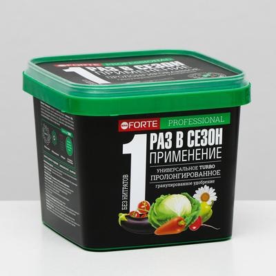 Универсальное 1л(0,8кг) TURBO гранулированное пролонгированное с биодоступным кремнием ведро Бона Форте 1/12