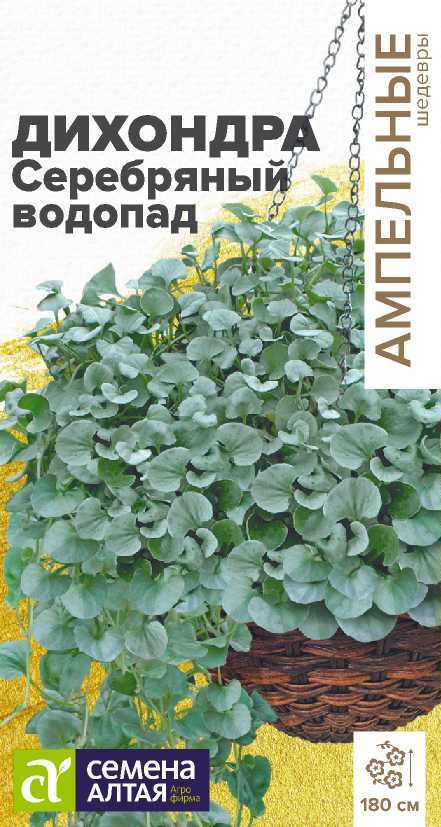 Дихондра Серебряный Водопад ампельная, 180см 3шт СА/ЦВ
