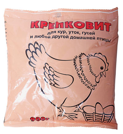 Корм Крепковит 900гр для кур, уток, гусей 1/10