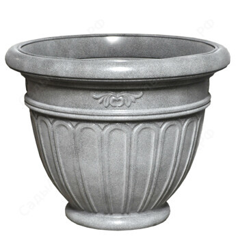 Кашпо Истрия 60л графит d-50см, h-45см Аур