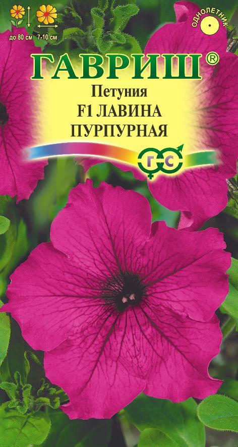 Петуния амп Лавина Пурпурная F1 крупноцветковая, до 80, однол см 7шт Гавриш/ЦВ