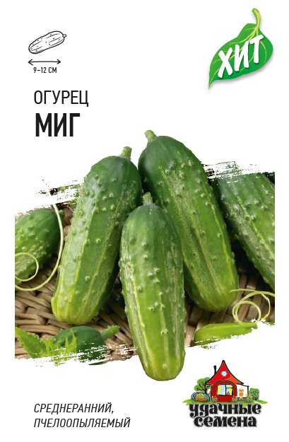 Огурец Миг ПЧ, среднеранний, 9-12см ХИТ 0,3гр Гавриш/ЦВ