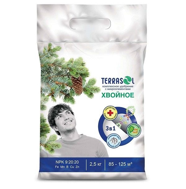 Хвойные 2,5кг от пожелтения ТерраСол Фаско 1/10