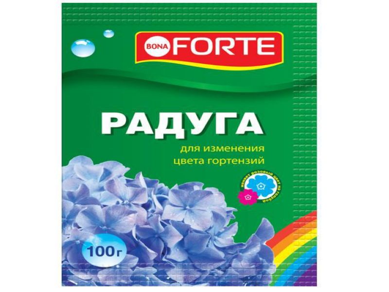 Средство для изменения цвета гортензий 100гр Радуга Бона Форте 1/16