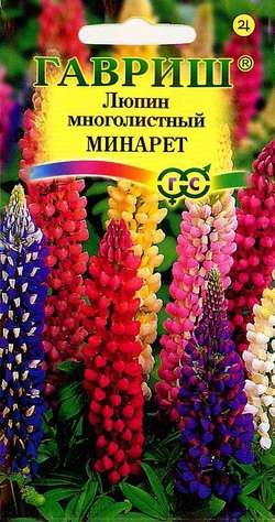 Люпин Минарет низкор смесь, до 50см 0,5гр