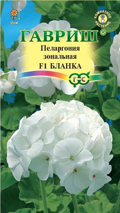 Пеларгония Бланка F1 зональная, белая, 35см 4шт Гавриш/ЦВ