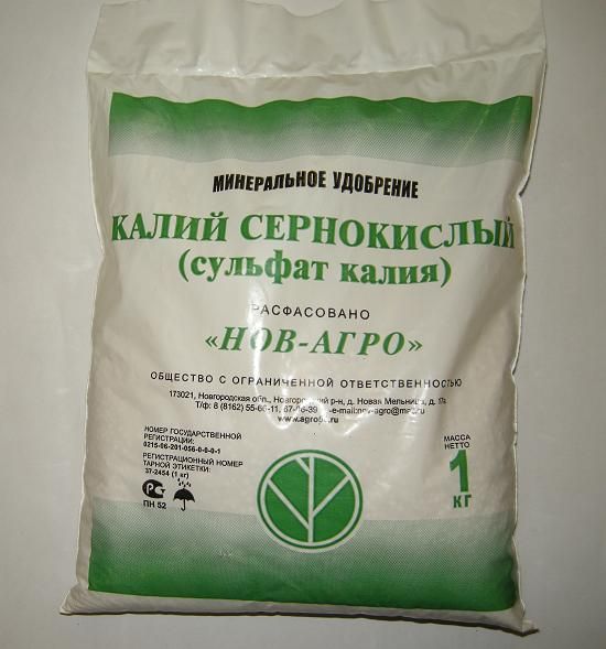 Сульфат калия 1кг (калий сернокислый) Нов-Агро 1/30