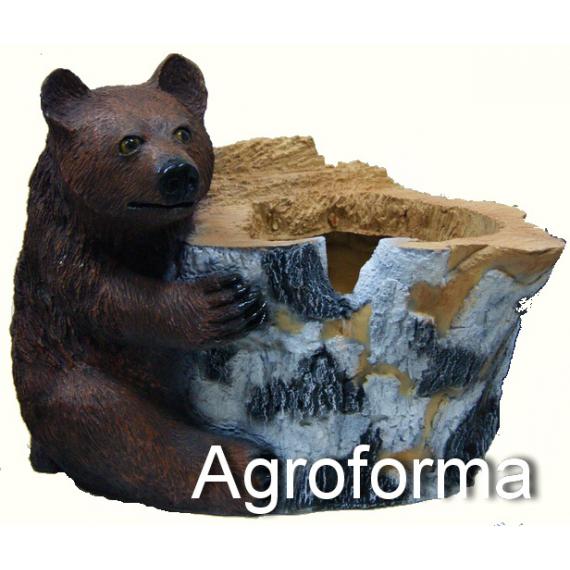 Медведь кашпо большое 54*65см АФ