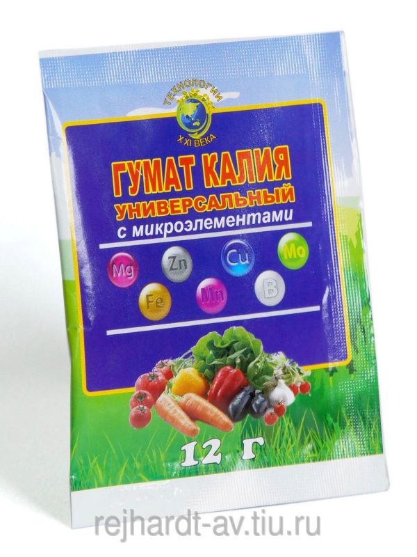 Гумат Калия 12гр с микроэлементами Рейх 1/200