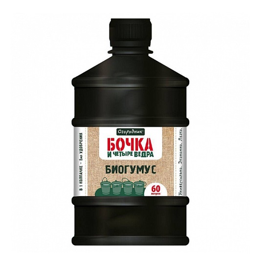 Биогумус 0,6л Бочка и 4ведра Фаско орг-мин 1/9