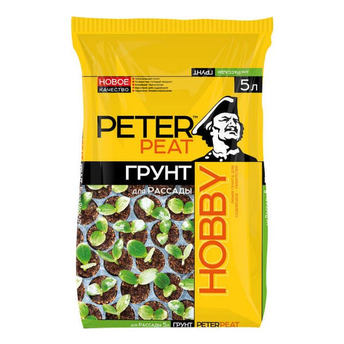 Грунт Рассада 10л Хобби ПитэрПит 1/5
