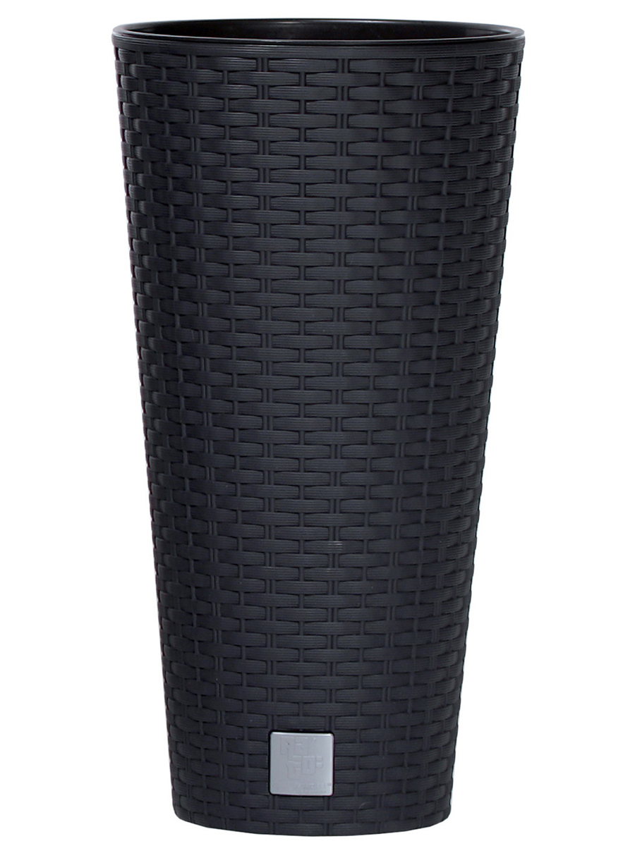Горшок Rato Tubus 15,5л (вставка 9л) d-250мм антрацит ПР