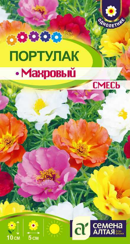 Портулак Махровый Смесь 10см, однол 0,1гр СА/ЦВ