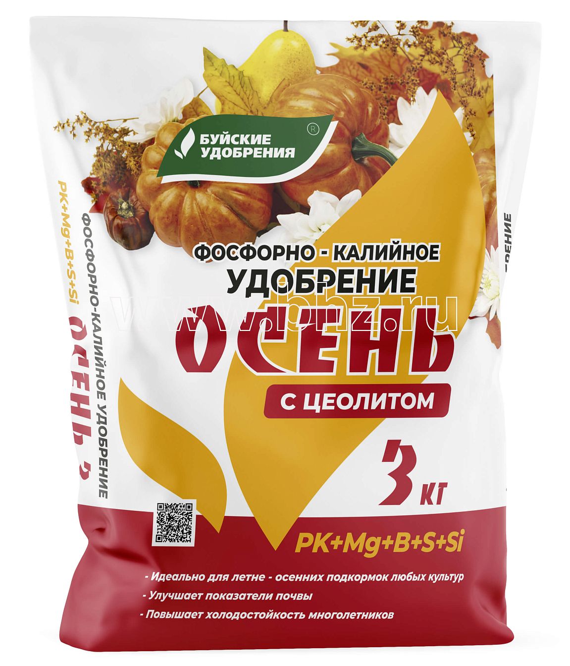 Осеннее 3кг фосфорно-калийное с цеолитом Буйские 1/3